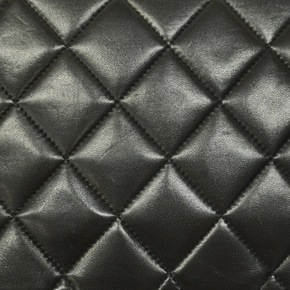 Chanel Shoulder Bag Diana Chain Lambskin Black Women's - Picture 13 of 15